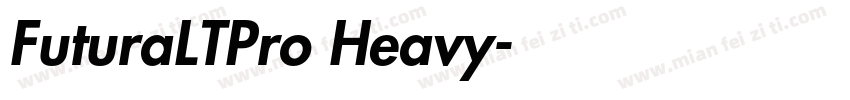FuturaLTPro Heavy字体转换